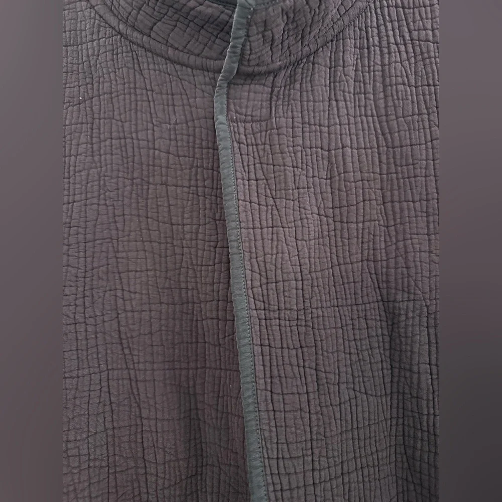 Eileen Fisher Textured Knit silk blend Open Front short Cardigan Jacket
